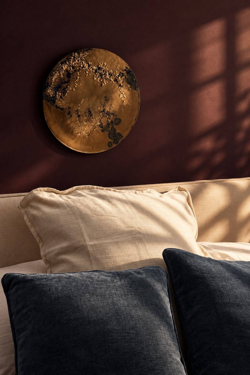 Detail z realizace Airbnb bytu na Praze 2, ložnice.